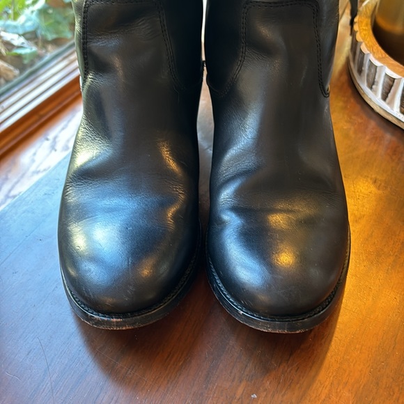 Black &  Brown Frye Boots size 8 1/2   Excellent Used Condition - Picture 8 of 14